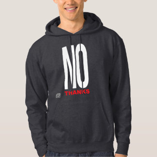 Geen bedankt zwart hoodie