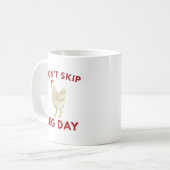 Geen been-dag overslaan koffiemok (Voorkant links)