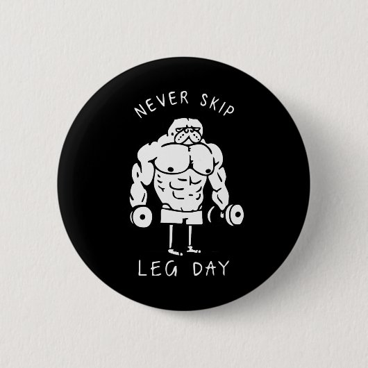 Geen been-dag overslaan ronde button 5,7 cm (Voorkant)