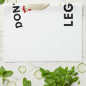 Geen been-dag overslaan theedoek (Gevouwen)