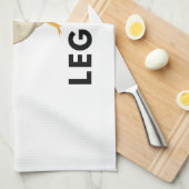 Geen been-dag overslaan theedoek (Quarter Fold)