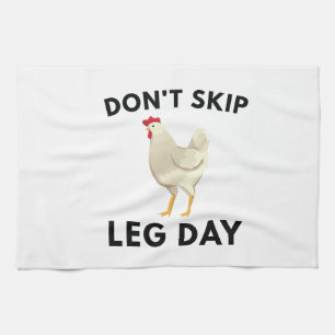 Geen been-dag overslaan theedoek