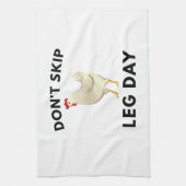 Geen been-dag overslaan theedoek (Verticaal)