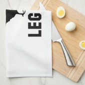 Geen been-dag overslaan theedoek (Quarter Fold)