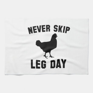 Geen been-dag overslaan theedoek