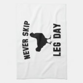 Geen been-dag overslaan theedoek (Verticaal)