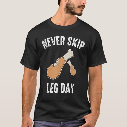 Geen been-eenden-dag overslaan t-shirt (Voorkant)