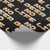 GEEN BEER GEEN LEVENSWRAPPERPAPIER CADEAUPAPIER (Hoek)