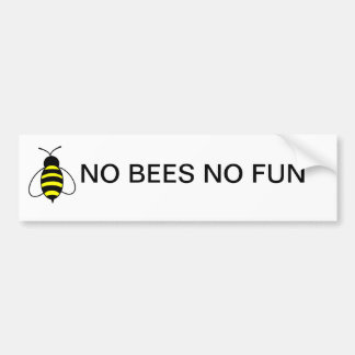GEEN BEES GEEN FUN Bumpersticker