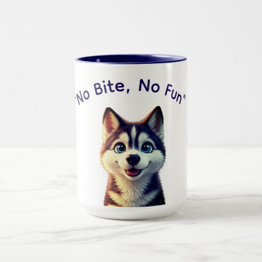 Geen Beet Geen Pret Hond Meme Mok (Midden)