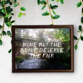 Geen, behalve de dappere verdien het poster van de