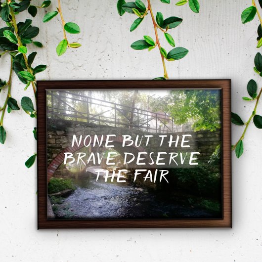 Geen, behalve de dappere verdien het poster van de