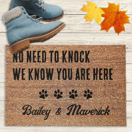 Geen behoefte om Gepersonaliseerde Huisdieren Hond Deurmat