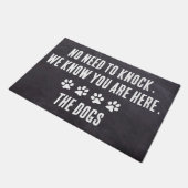 Geen behoefte om rustiek gepersonaliseerd Hondenli Deurmat (Schuin)