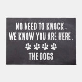Geen behoefte om rustiek gepersonaliseerd Hondenli Deurmat (Voorkant)