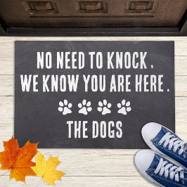 Geen behoefte om rustiek gepersonaliseerd Hondenli Deurmat