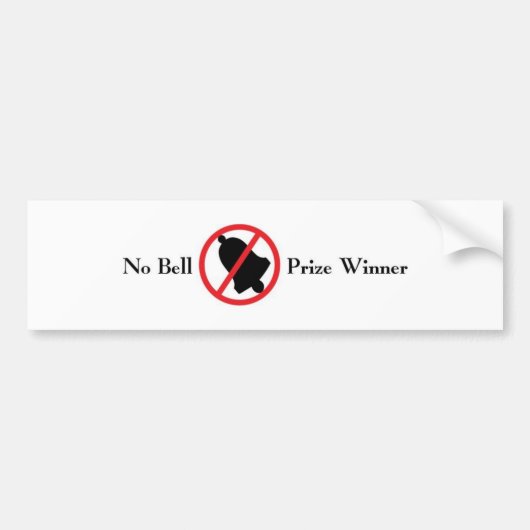 Geen bel bumpersticker (Voorkant)