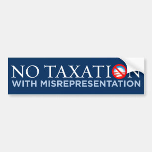 Geen belasting met Bumpersticker voor verkeerde vo