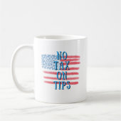 Geen belasting op fooien - Patriotic Coffee Mok (Links)