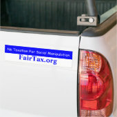 Geen belasting op sociale manipulatie bumpersticker (Op Truck)