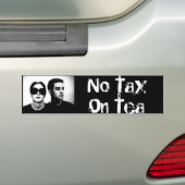 Geen belasting op thee-Bumpersticker Bumpersticker (Op auto)