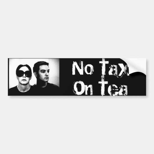 Geen belasting op thee-Bumpersticker Bumpersticker (Voorkant)