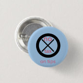 Geen belasting op tips ronde button 3,2 cm (Voorkant /achterkant)