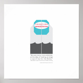 Geen belasting zonder vertegenwoordiging poster