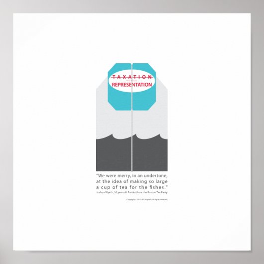 Geen belasting zonder vertegenwoordiging poster (Voorkant)