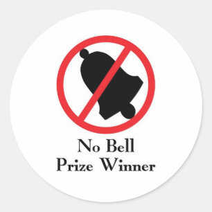 Geen Bell Prize Winnaar Ronde Sticker