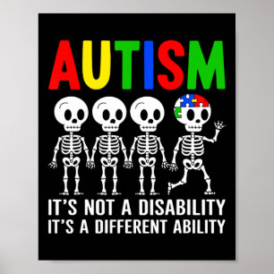 Geen beperking, een andere vaardigheid Autisme S Poster