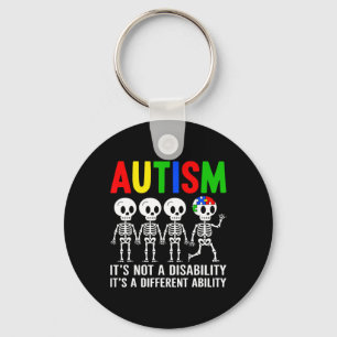 Geen beperking, een andere vaardigheid Autisme S Sleutelhanger