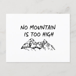 Geen berg is te hoog briefkaart