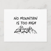 Geen berg is te hoog briefkaart (Voorkant)
