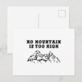 Geen berg is te hoog briefkaart (Voorkant / Achterkant)