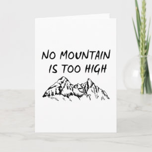 Geen berg is te hoog kaart