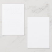 Geen berichten op sociale media wit op zwarte brui plaatskaartje (Voorkant / Achterkant)