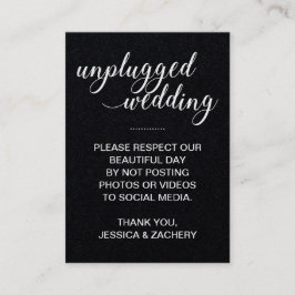 Geen berichten op sociale media wit op zwarte brui plaatskaartje