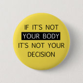 Geen besluit ronde button 5,7 cm (Voorkant)