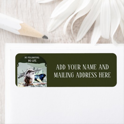 Geen bestuivers, geen leven etiket (Insitu)