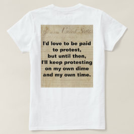 Geen Betaalde protestantse protestante op mijn eig T-shirt