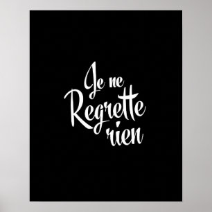 Geen betreurt Je ne Regrette Rien Poster