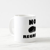 Geen betreurt zwarte/witte koekjessandwich-Mok Koffiemok (Voorkant links)