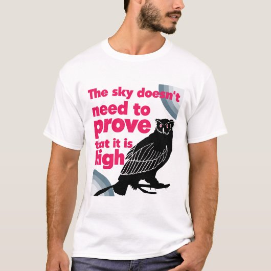 Geen bewijs nodig - Sky Owl T-shirt (Voorkant)