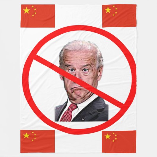 GEEN BIDEN FLEECE DEKEN (Voorkant)