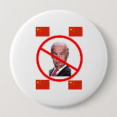 GEEN BIDEN RONDE BUTTON 4,0 CM (Voorkant)