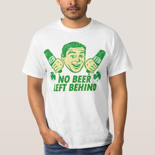 Geen bier achteraan t-shirt (Voorkant)