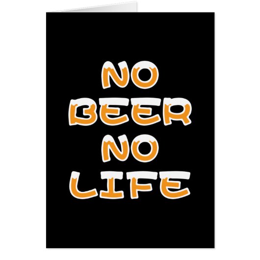 GEEN BIER GEEN LEVEN WENSKAART (Voorkant)