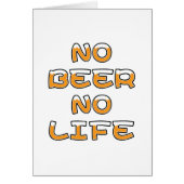 GEEN BIER GEEN LEVEN WENSKAART (Voorkant)