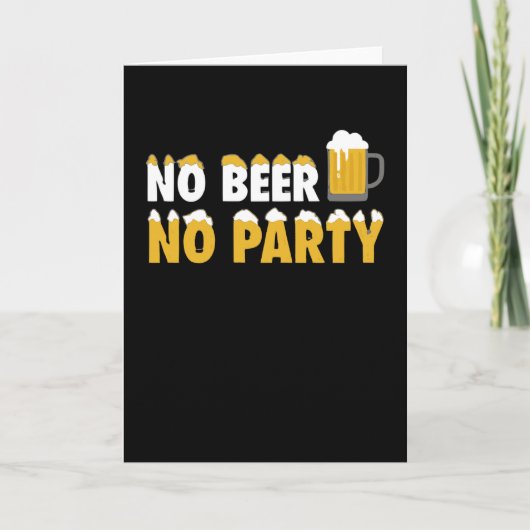 Geen bier Geen partij Kaart (Voorkant)